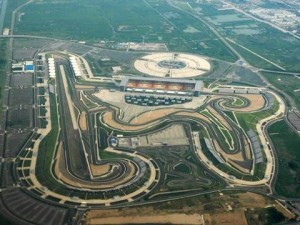 Vista aérea del "Buddh International Circuit"